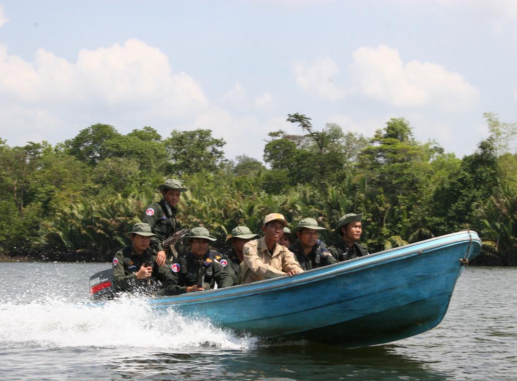 Newsletter July 2018 Rangers on a speedboat patrol for poachers, Cambodia, Credit: Wildlife Alliance The UK government is hosting an