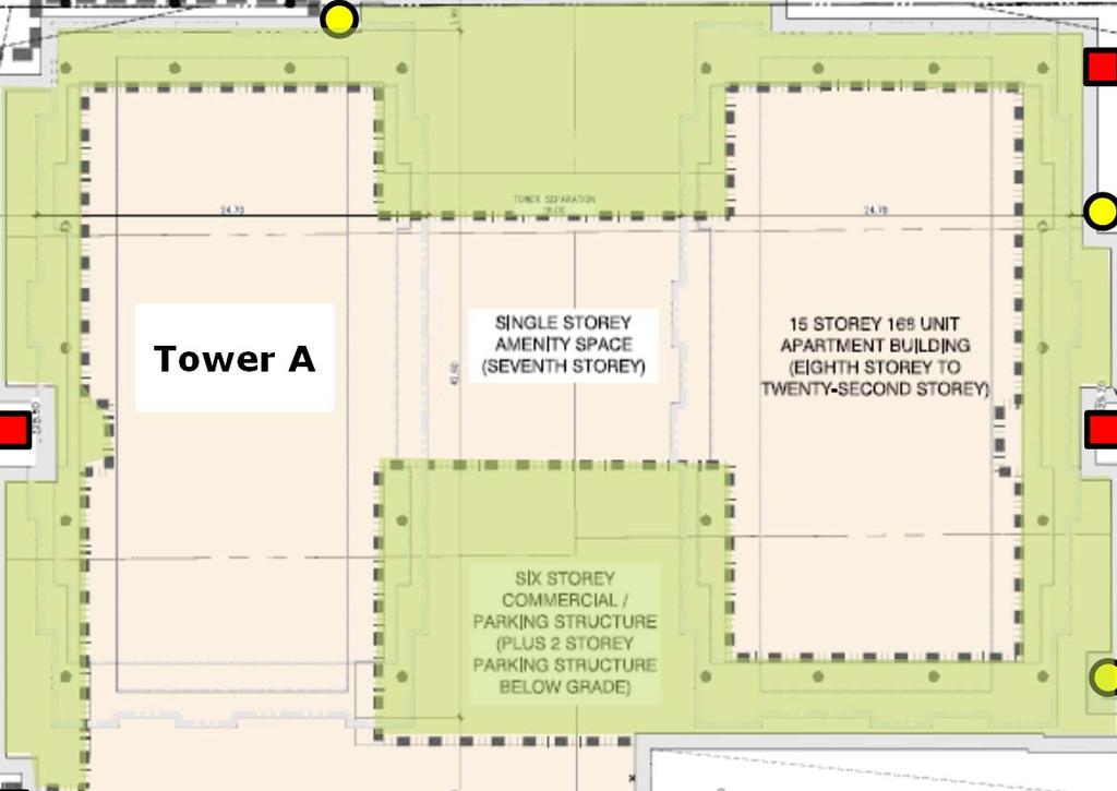 BRIDGEPORT ROAD KING STREET NORTH Tower A Tower B REGINA STREET NORTH Figure 3: Site plan (perspective slightly skewed)