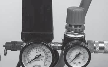 Air outlet pressure gauge 7. Air receiver pressure gauge 8. Rubber foot x 2 8 9. Wheel x 2 10. Drain valve 11.