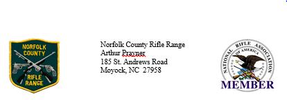 2016 OPEN CONVENTIONAL PISTOL SECTIONAL SPONSORED BY NORFOLK COUNTY RIFLE RANGE 4321