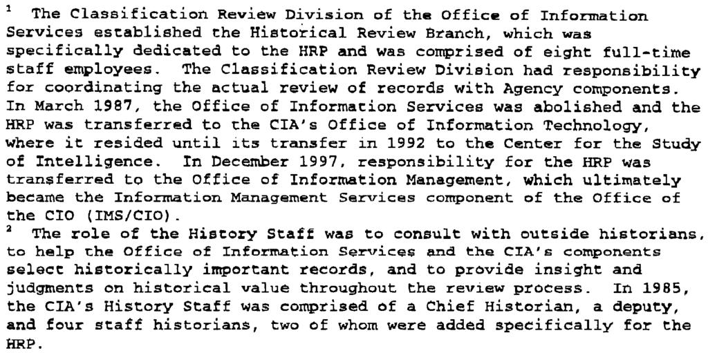 CIA. Services of the Directorate of Administra~ion in May 1985.