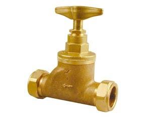 All DZR stopvalve (BS1010). copper x copper. Gunmetal body. All parts in contact with water are made from material resistant to dezincification. K551DZR Size Pattern No.
