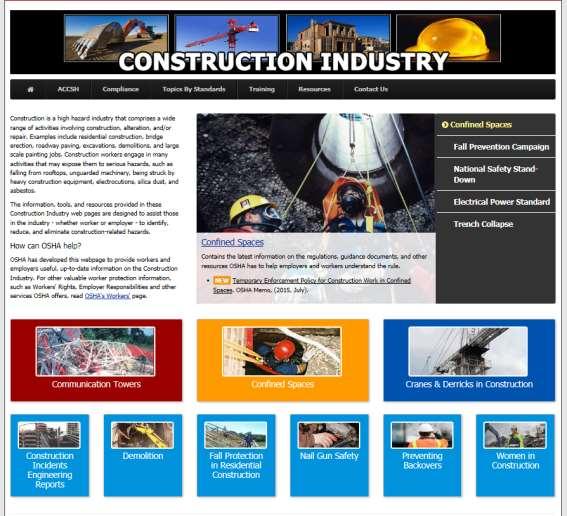 Construction Industry Web Page