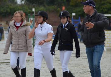 The Equestrian center pack The pedagogic team is composed of three equestrian teachers, all graduated in France : - Christelle DHELIN - BEES 1 since 15 years ago - Thibaud SAILLY - BEES 1 since 14