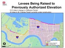 We completed, in 6 months, a reach of levee in St.