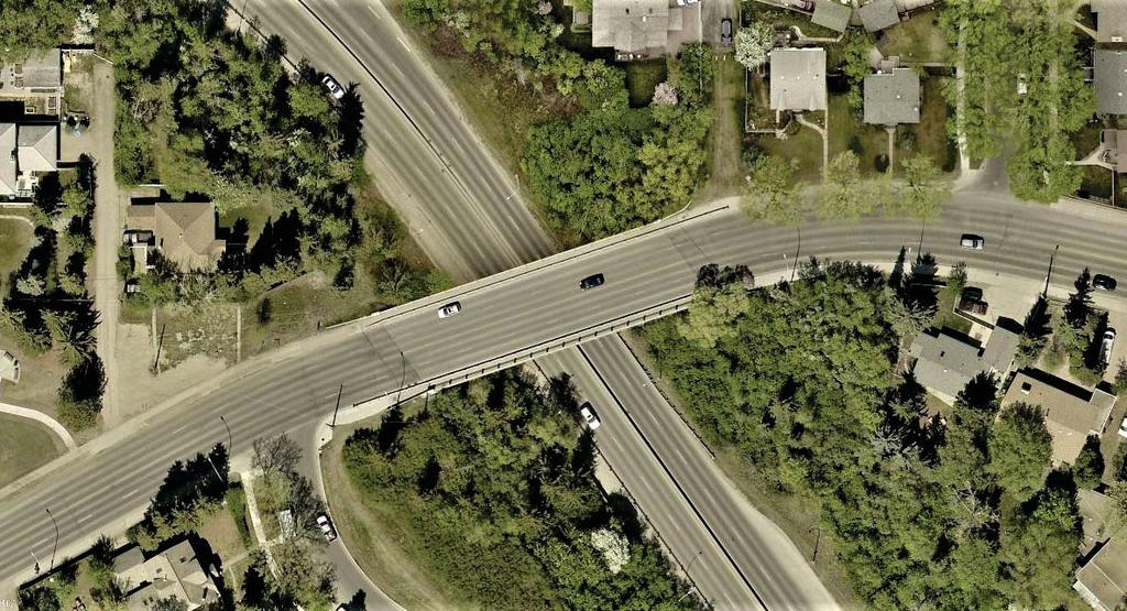 Minor sidewalk widening, removal of a bus loop and a possible underground drainage connec on in the area of Stony Plain Road and the terminus of MacKinnon Ravine To comply with Bylaw 7188