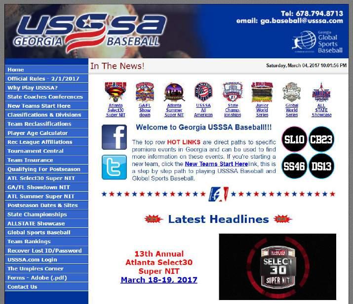 VI. USING THE USSSA.com WEB SITE SYSTEM Using the USSSA web site system is quite user friendly once you understand the basic functions of the system.