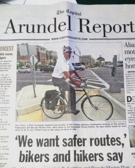 Engineering, Evaluation & Enforcement Key contacts with City, County, and State Officials Input to Anne Arundel County Pedestrian/Bike Master Plan update Participation at numerous county