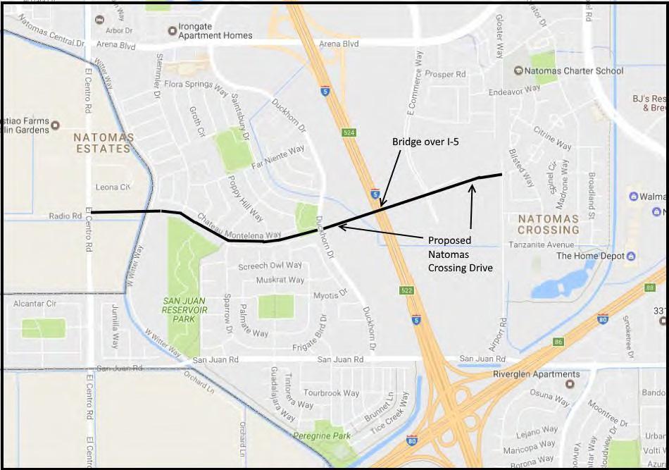 Project Location Natomas Crossing Drive Section to