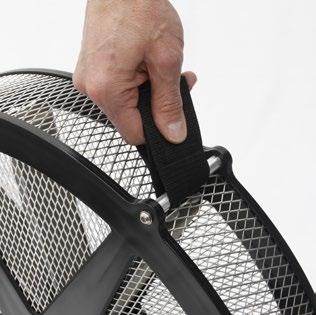 If the protection mesh becomes bent, pull it gently back out with an L shaped tool, so that it does not interfere with the fan at any point of the rotation. 5.