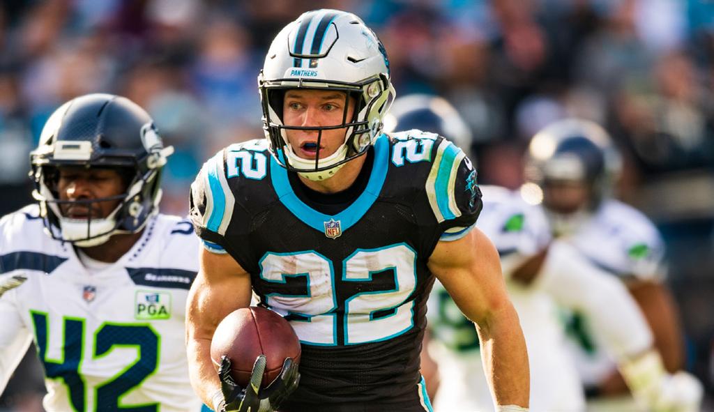 2018 Single-Game Performances McCAFFREY CONTINUES TO IMPRESS In Week 2 at Atlanta, running back Christian McCaffrey tallied 14 catches, tying Steve Smith for the most receptions in a single game in