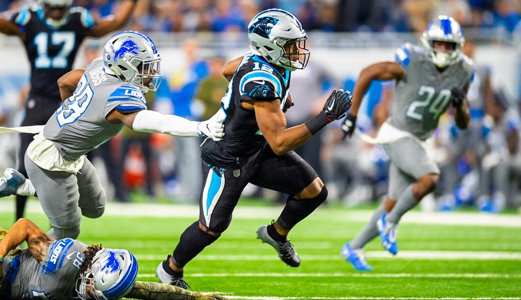 Seattle, McCaffrey broke the franchise record for the most scrimmage yards by one player in a single game. He also set the Panthers' record for most receiving yards by a running back in a game.