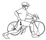 Stretches for cyclists /// Stadig with kees slightly bet, place palms o lower back just above hips, figers poitig dowward. Getly push your palms forward to create a extesio i the lower back.