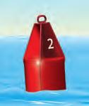 Lighted Buoys use the lateral marker colors and numbers discussed above; in