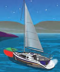 It s the Law! 35 Sailboats operating under engine power should carry and display the same lights required for motorboats of the same length.