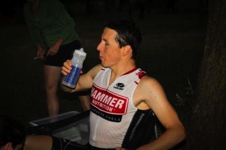 Following the Hammer fuelling principles I raced on a liquid only diet of Perpetuem, HEED and Endurolytes. It worked extremely well, providing what I needed, while limiting cramping and GI distress.