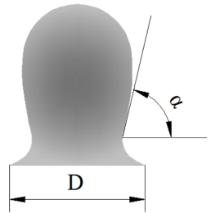 . a) b) Fig. 3. The appearance of a) the standing droplet and b) detaching bubble on the superhydrophobic surface. 3. Results and Discussions In this study, departure of an air bubble on a superhydrophobic surface is studied experimentally.