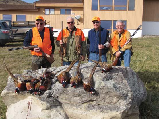 Pheasant Hunt Nov. 9th. had finally arrived. Terry Cullender, Jay Phillips, Don Ambrose and Dick Coupe had been waiting two months for this day.