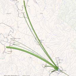 Mode of Transporta on to Work, 2010 In commute Flows (2010) Out commute Flows from Santa Ynez (2010) The most significant year 2010 out commute flow from Santa Ynez