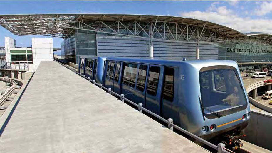 IHB RR Automated Guideway Transit (AGT) Transit mode including people movers, monorails, and personal rapid transit:» Automatically controlled, rubber tired or steel wheeled vehicles that are