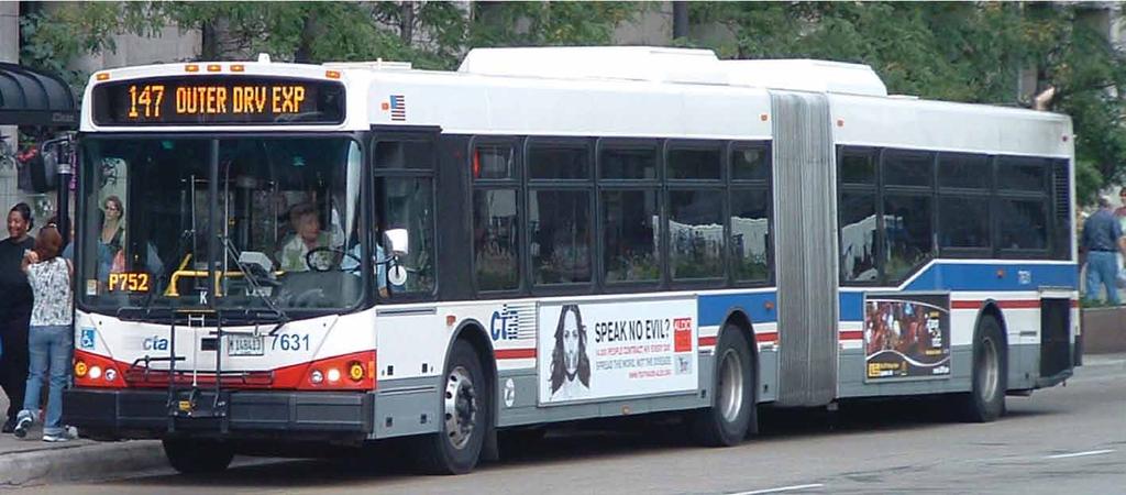 Local and Express Bus Transit modes serving urban and suburban areas:» Rubber tired bus vehicles including
