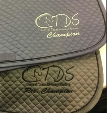 Equipment Check - Saddle Pad Logos Can I have a logo on my saddle pad? Welcome to the complex rules of dressage. The answer is... maybe. There are strict rules governing logos on saddle pads.