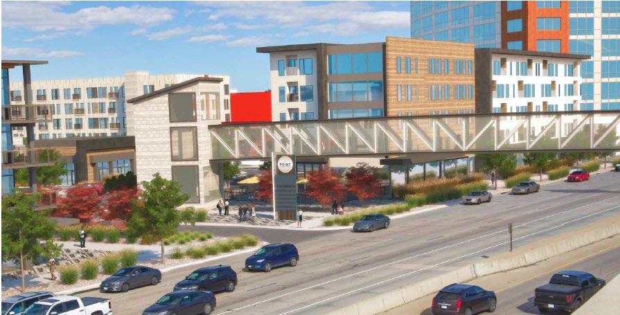 know how to access the station and Cherry Creek Park amenities safely and conveniently. Refer to the artist renderings of the pedestrian bridge provided below. 2.