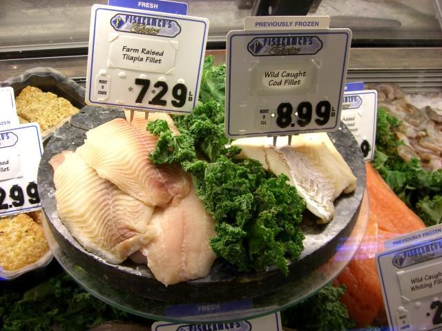 Consumer Labels Any fish labeled as farmed was raised in a mariculture or