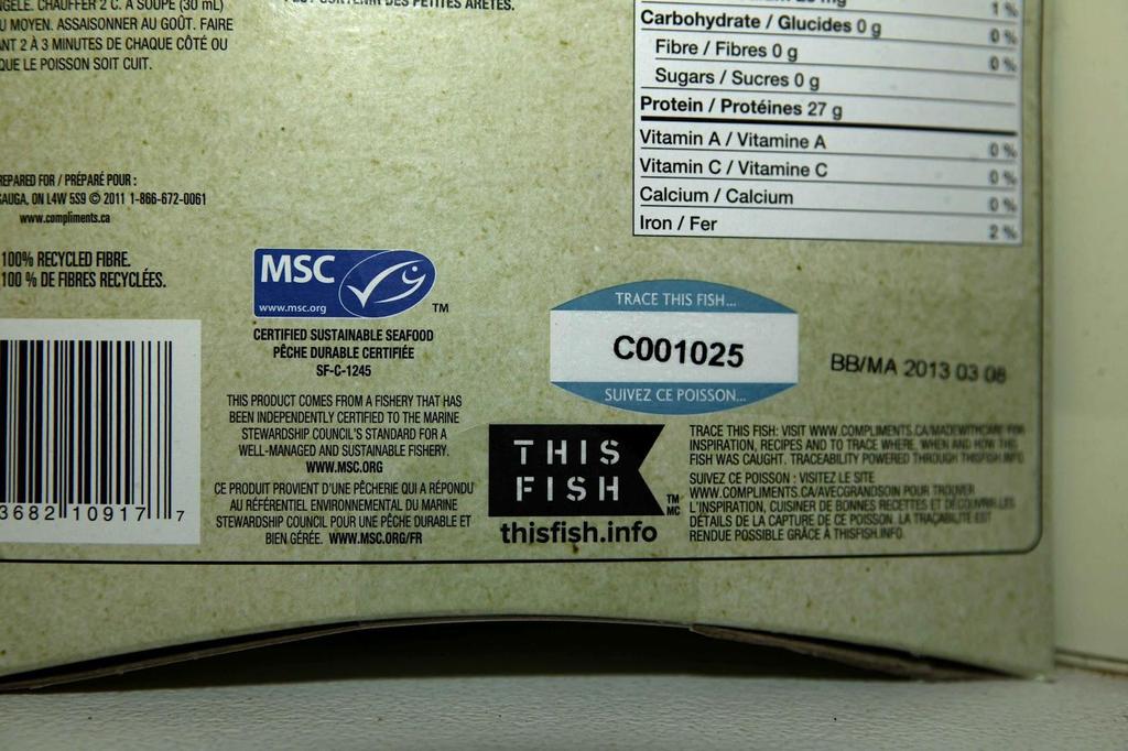 MSC Certification is a label attached to any seafood that follows
