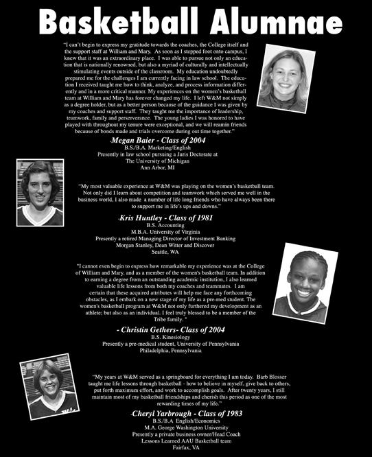 2006-07 TRIBE WOMEN S BASKETBALL MEDIA GUIDE 77 INTRO THIS IS W&M