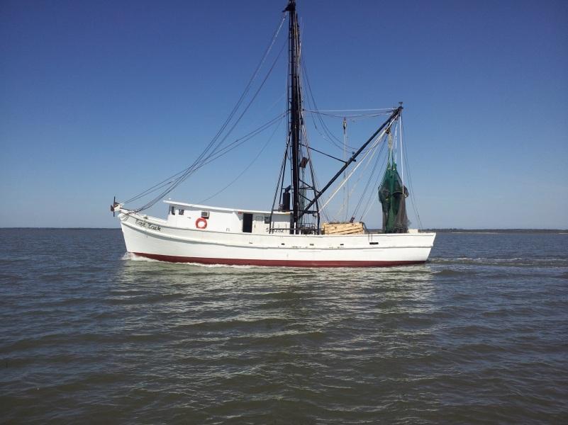 We pass Cumberland Island and raise the sails as we cross St. Andrews sound.