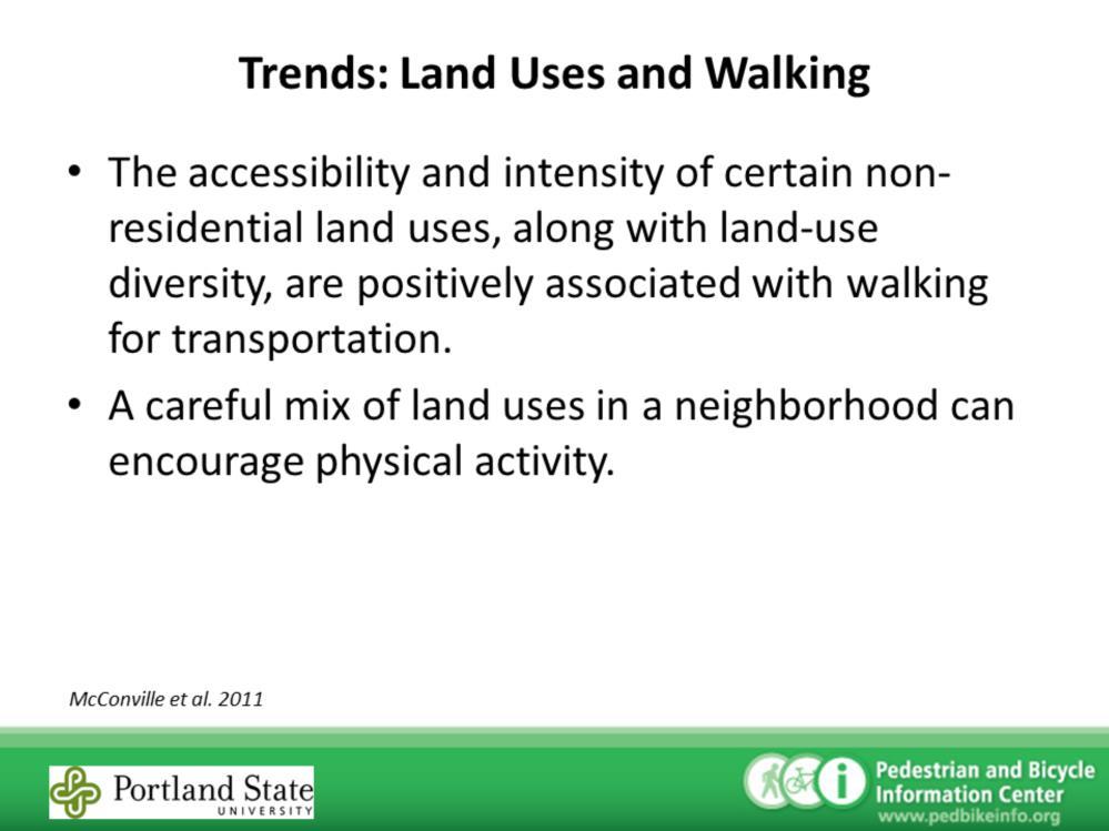 Speaker notes: Dense development is associated with higher levels of walking and transit use and reduced automobile dependency (Ewing, nd).