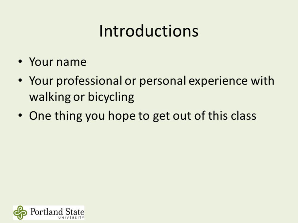 Note to instructor: Depending on class size, you can use