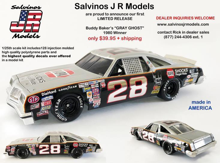 Good afternoon Mr. Petty, I'm Jim Rogers, half of a new injection molded plastic model kit company Salvinos J R Models and we are releasing our first kit soon.