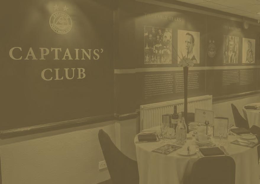 Arrival two and a half hours prior to kick off Champagne on arrival Four course meal Complimentary pre and post-match drinks Lounge visit from the AFC Captain and an AFC Ambassador Directors box