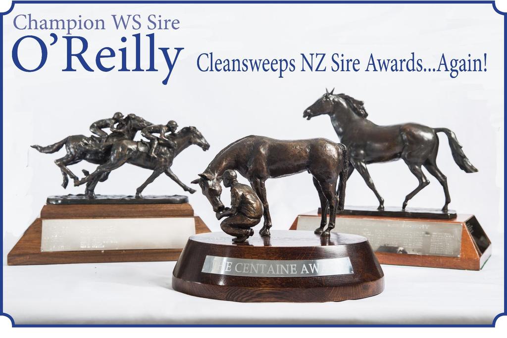 Award for global earnings - and he has repeated the dose for the second straight year. O'Reilly's progeny earned more than $2.