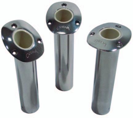ROD HOLDERS A large series of rod-holders is available, both made of 316 L stainless steel and of silver/goldcoloured oxidized