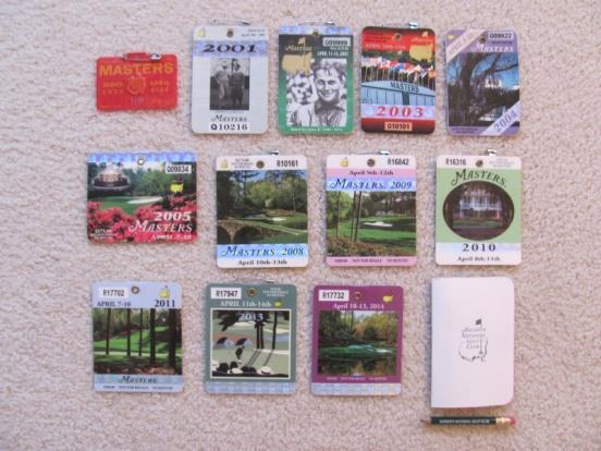 (JB) COLLECTION Dec. 15 TH, 2014 Pages 1 8 MASTERS ITEMS 1. Masters Tournament Badges (SOLD @ Gallery, Nov. 2014 all 12 badges) a. 1972 Jack Nicklaus Champion @ $125 b.