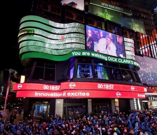 Nissan & Heineken Dominate Times Square to Ring in 2014!