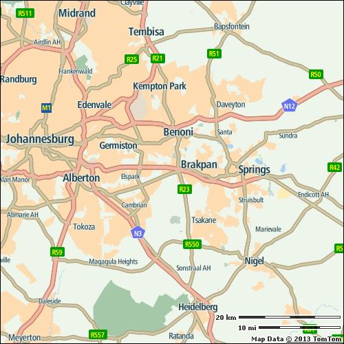 East Rand s Congestion level 23% Ranking Ranking of city compared to continent 5/6 Congestion level on highways 12% Congestion level on non-highways 32% 30 min Delay per year with a 30 min commute 76