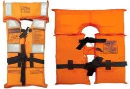 21b Life vests class I Collar Model - Class III to be used in vessels faring inland