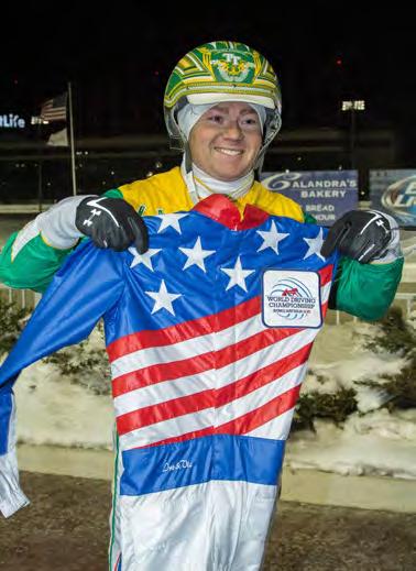 TETRICK REPRESENTS USA IN WORLD DRIVING CHAMPIONSHIP Tim Tetrick Tim Tetrick, who has led North American harness racing in driver earnings for the past seven years in a row, represented the United