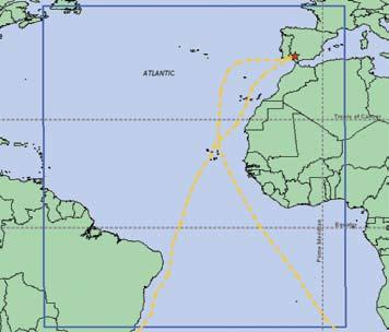 A true circumnavigation requires crossing the equator at least once. Q7 Did Magellan spend more time north of the equator or south of the equator? (Circle the correct answer.) a.