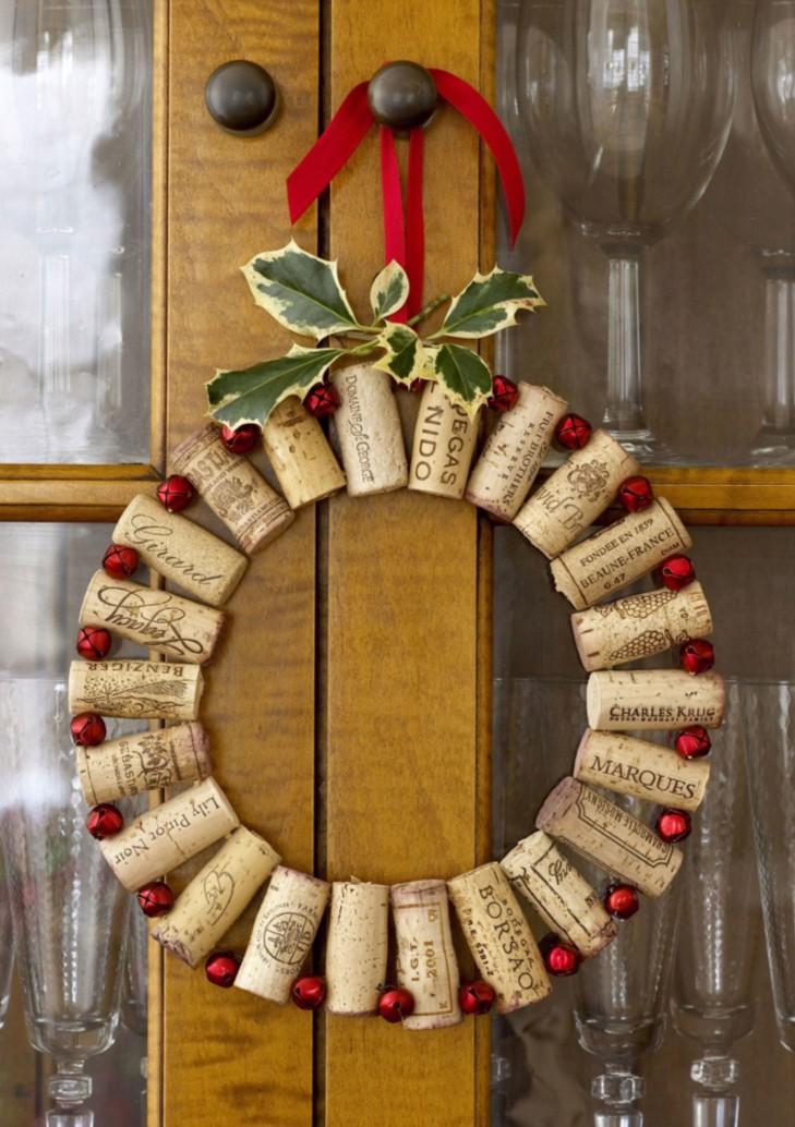 All you need is a styrofoam wreath form, toothpicks and a hot glue gun.