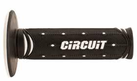 CIRCUIT JUPITER RACING GRIP BLACK/RED TYRE HGCGY CIRCUIT III GREY, 115mm LONG, HALF-WAFFLE,