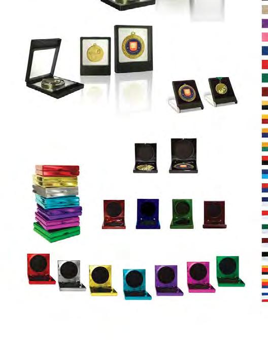 MEDALS, MEDAL CASES & RIBBONS MAGIC MEDAL CASES An innovative new way to display your - the transparent membrane secures the medal in place and suspends it within the frame of the presentation box.