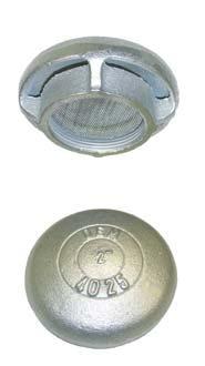 Pipe Size 4006 /4-4008 -/ Aluminum Slip-On Cap Ideal for close-to-wall Installations.