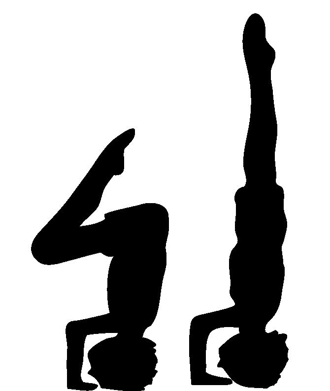 A HEADSTAND INTO STRAIGHT LEGS This movement is an extension of headstand with bent legs.