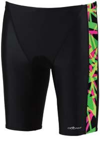Raspberry/Black 981 Cotton Candy COLOR BLOCK MALE SPLICED JAMMER /