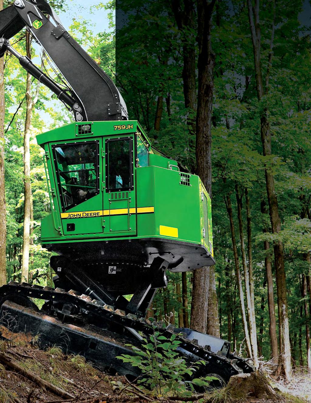 Does its level best to help you do yours. Even on steep inclines and rough terrain, John Deere tracked harvesters stay levelheaded and never lose their cool.
